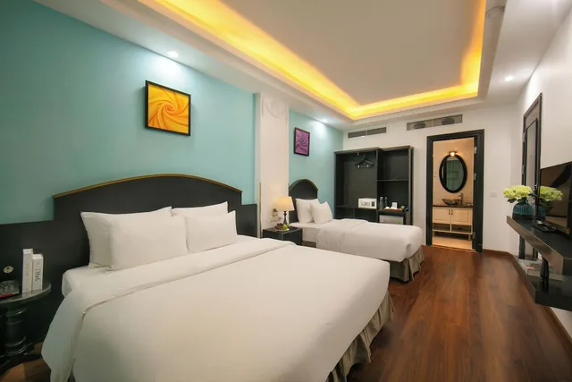غرفة ديلوكس ثلاثية بسرير مزدوج وسرير فردي، Harmonia Hotel & Spa 5/10