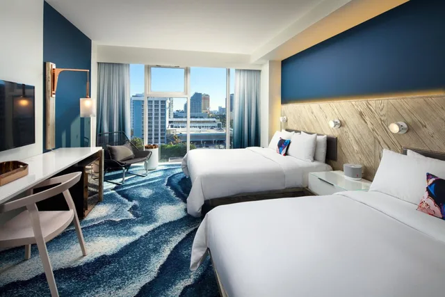 Guest Room, Deluxe, 2 Queen Beds, Resort View, Accessible، W Fort Lauderdale 1/3