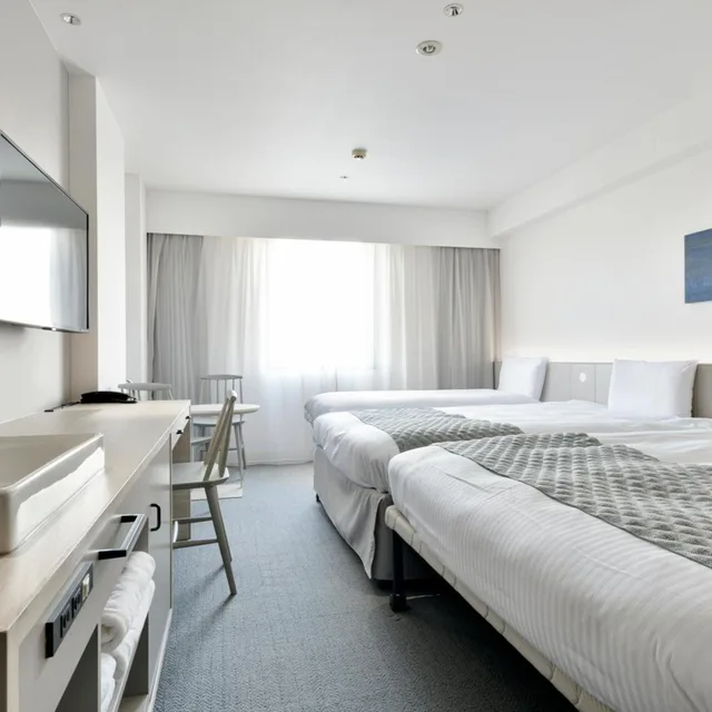 غرفة كومفورت بسريرين منفصلين مع سرير إضافي، Vessel Hotel Fukuyama 1/6