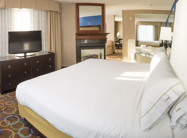 جناح بسرير كينج بحوض جاكوزي، Holiday Inn Express Hotel And Suites Manchester Airport 3/10