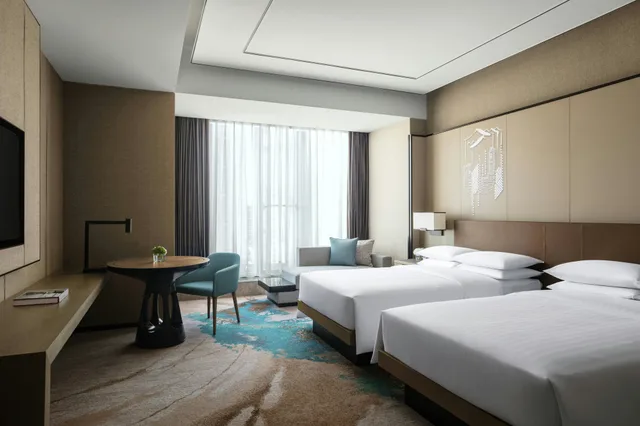 غرفة بسريرين منفصلين، Hangzhou Marriott Hotel Lin An 1/3