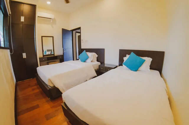 2 Bedrooms, Pool, Villa, King and Twin Beds, Sea View، Borneo Beach Villas 4/8
