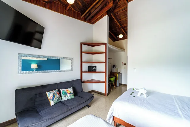 غرفة كومفورت بفراش فوتون وسرير فردي، Hotel Mar Rey 1/10