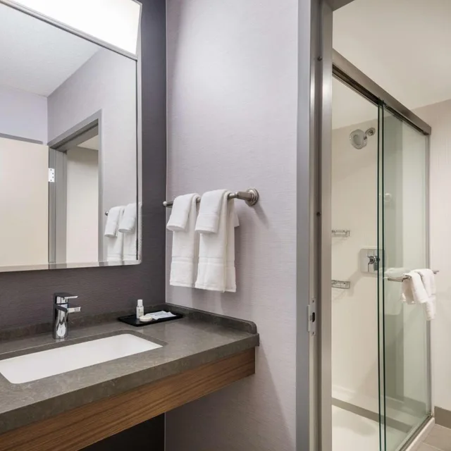 جناح بسريرين كوين بغرفة نوم واحدة مع أريكة، Sonesta Select San Jose Airport 5/5