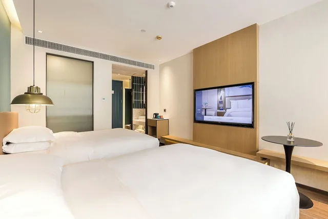 غرفة ديلوكس بسريرين مزدوجين، Jinglai Hotel (Shanghai Bund East Nanjing Road Pedestrian Street) 3/3