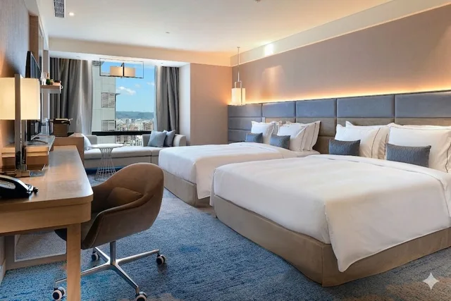 غرفة كلاسيكية عائلية بسريرين مزدوجين، Caesar Park Hotel Banqiao 2/6