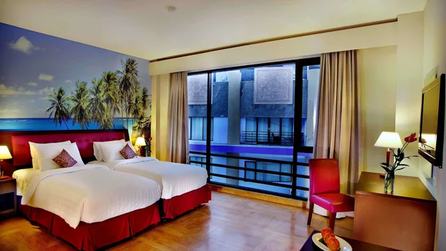 غرفة ديلوكس بسرير مزدوج، Kuta Central Park Hotel 4/8