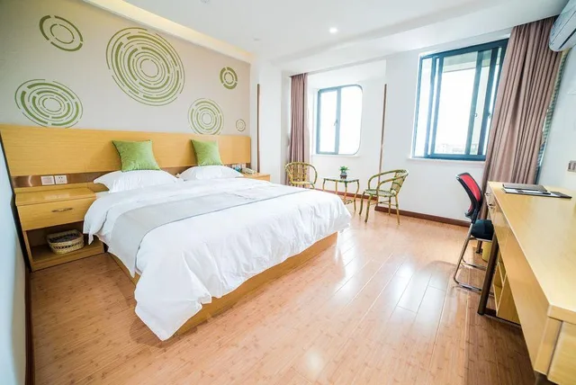 غرفة بزنس بسرير كوين، GreenTree Inn Zhejiang Ningbo District Huashan Road And Huanghe Road Express Hotel 1/1