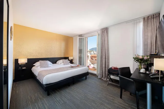 غرفة ديلوكس بسرير مزدوج أو سريرين منفصلين، Best Western Plus Hotel Massena Nice 2/9