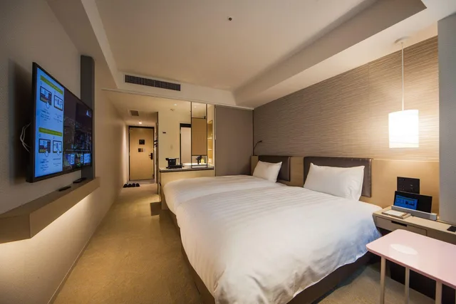 غرفة بسريرين منفصلين، Montblanc Hotel Raffine Nagoya Ekimae 1/1
