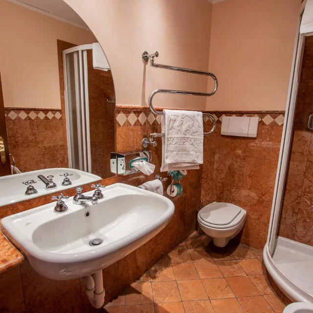 غرفة سوبيريور بسرير مزدوج أو سريرين منفصلين، Albergo Le Due Corti 6/7