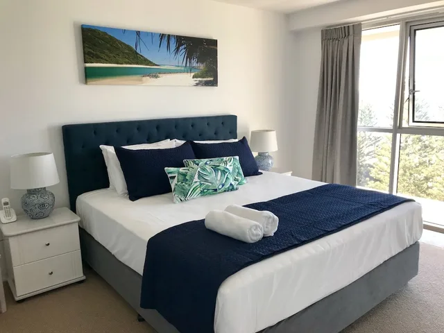 شقة سوبيريور بسرير كينج وسريرين منفصلين بإطلالة على البحر بغرفتي نوم، Solnamara Beachfront Apartments 3/6