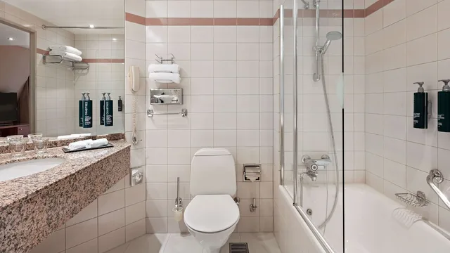 غرفة تنفيذية بسريرين منفصلين مع دخول صالة النادي، Hilton Dresden 5/6