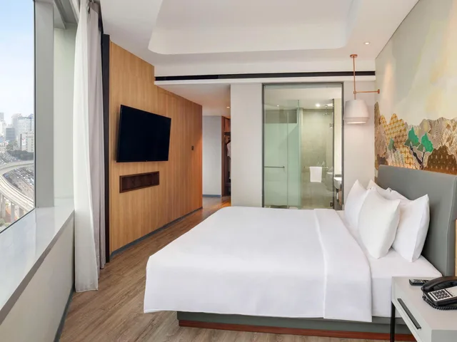 جناح استوديو تنفيذي بسرير مزدوج، Mercure Jakarta Gatot Subroto 3/6