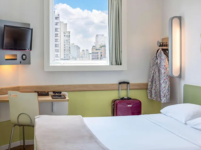غرفة بسرير مزدوج لذوي الإعاقة، Ibis Budget Sao Paulo Jardins 4/8