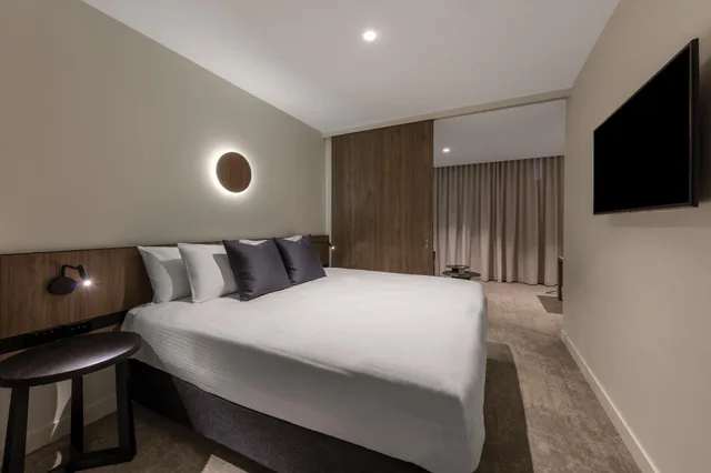 غرفة بإطلالة على المدينة بغرفة نوم واحدة، Adina Apartment Hotel Melbourne Southbank 1/2