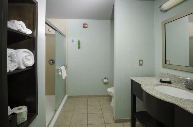 جناح استوديو بسرير كينج بشرفة مع أريكة، Hampton Inn and Suites Suisun City Waterfront 4/5
