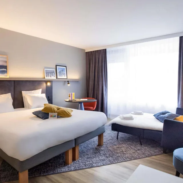 غرفة عائلية بسرير مزدوج بشرفة، Ibis Styles Den Haag Scheveningen 1/7