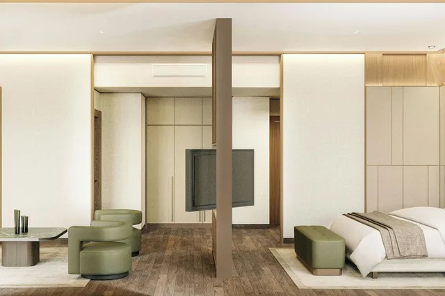 غرفة بريميوم بسرير مزدوج، THE RITZ-CARLTON JAKARTA, PACIFIC PLACE 2/5