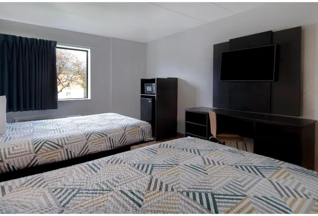 غرفة بسريرين مزدوجين، Motel6 Merrillville, IN 3/5