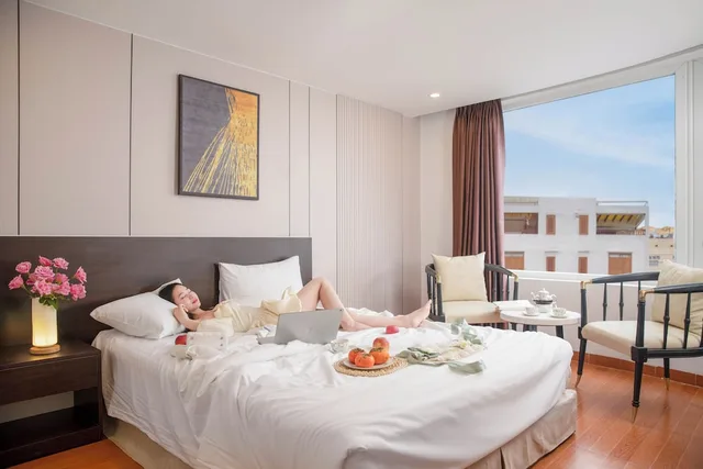 غرفة ديلوكس بسرير مزدوج، Haya Beach Hotel 4/10
