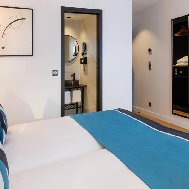 غرفة بسريرين منفصلين، Hotel Star Champs Elysees 5/6