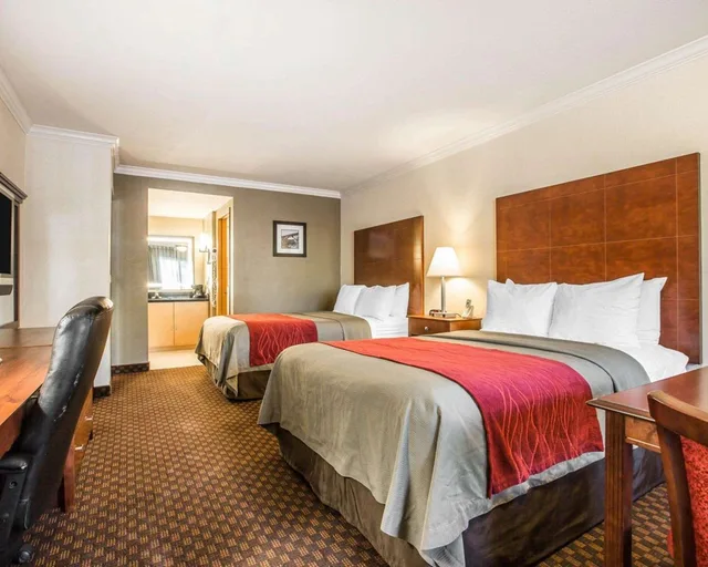 غرفة بسريرين مزدوجين، Hyland Inn near Pasadena Civic Center 3/5