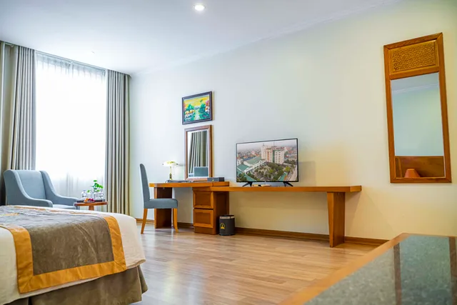 غرفة ديلوكس بسرير مزدوج، Hoang Son Peace Hotel 6/10