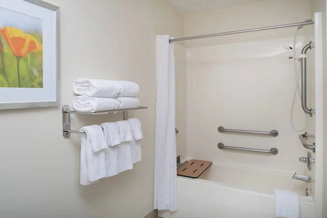 جناح بسرير كوين بغرفة نوم واحدة لذوي الإعاقة، Candlewoods Suites Lacey 4/4