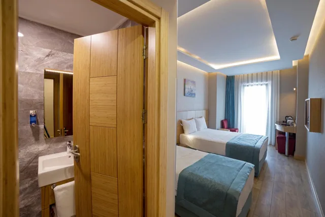 غرفة كبيرة بسريرين منفصلين، The Meretto Hotel Laleli 6/6