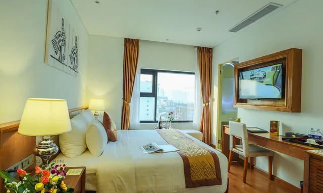 غرفة ديلوكس بسرير مزدوج أو سريرين منفصلين، Cicilia Hotels & Spa Danang 6/6