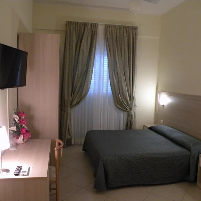 غرفة بسرير مزدوج أو سريرين منفصلين بإطلالة على المدينة، Hotel Parrini 8/10