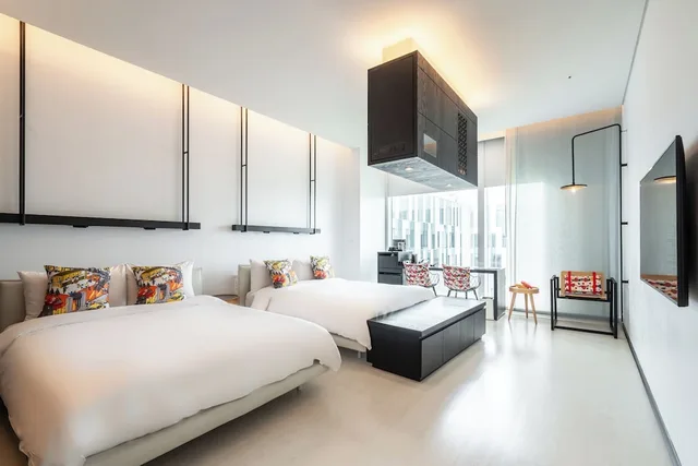 City, Triple, 2 Double Beds، The Place Tainan 2/5