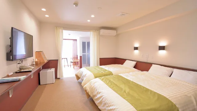 جناح بسريرين منفصلين، Ashizuri Sunnyside Hotel 1/1