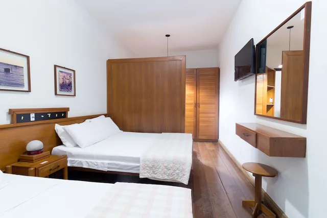 غرفة قياسية ثلاثية بسرير مزدوج وسرير فردي، Praia Sol Hotel by Castelo Itaipava 3/4