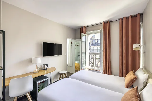 غرفة كومفورت بسريرين منفصلين، Best Western Aramis Saint-Germain 2/3