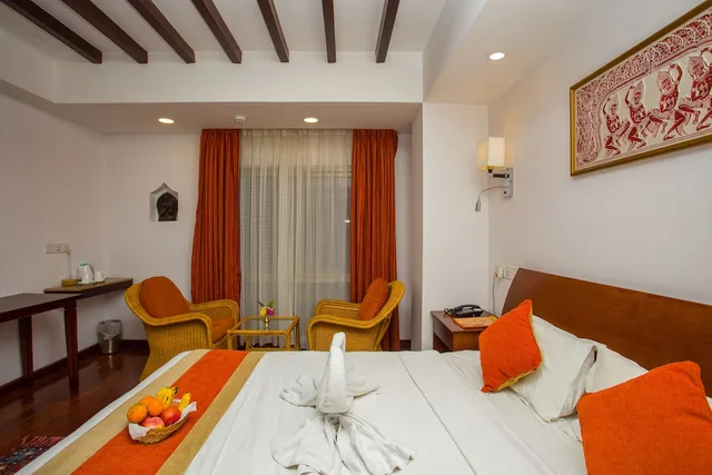 غرفة ديلوكس بسريرين منفصلين بإطلالة على الحديقة، Apsara Boutique Hotel 4/10