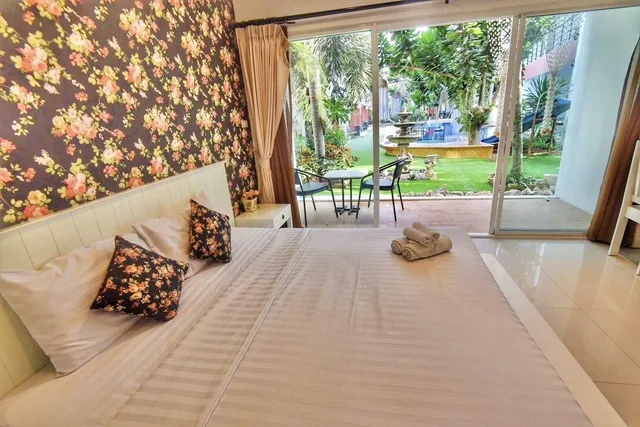 غرفة ديلوكس بسرير مزدوج بإطلالة على المسبح، Milano Hua Hin 3/3