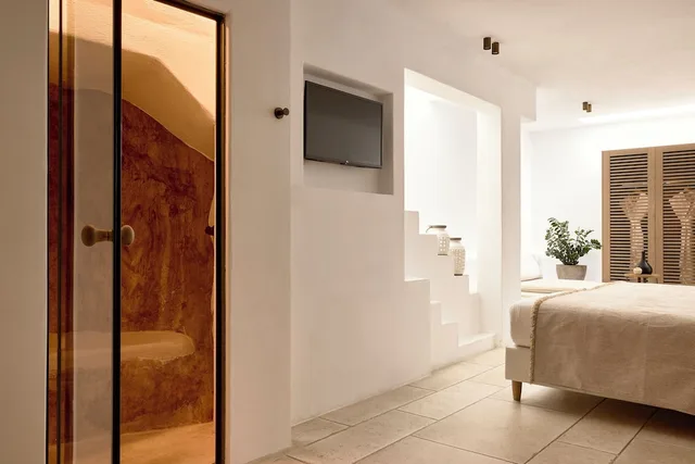 دوبلكس عائلي بسريرين كوين بإطلالة على البحر بجاكوزي، Mykonos Adonis Hotel 7/10