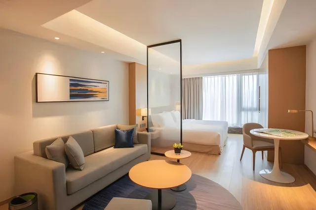 غرفة ديلوكس بسرير كينج، Shama Serviced Apartments Zijingang Hangzhou 1/1