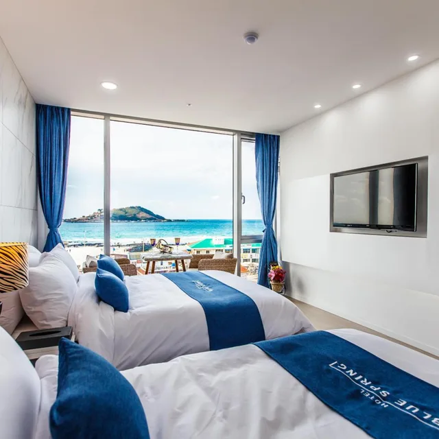 غرفة ديلوكس بسريرين منفصلين بإطلالة على البحر، Bluespring Boutique Hotel 7/10