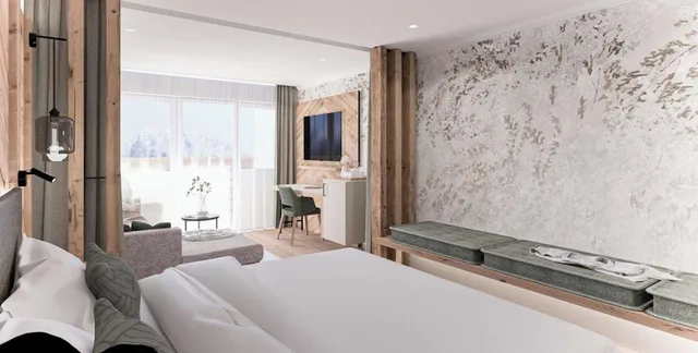 غرفة سوبيريور بسرير كينج، Hotel Alpenhof 5/5