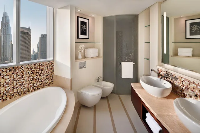 2 Bedrooms, Residence, 2 King Beds, Burj Khalifa and Fountain View, Balcony، Address Downtown 2/3