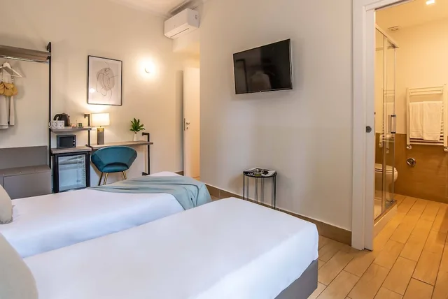 غرفة بسريرين منفصلين، 94rooms Vatican Vigliena 10/10