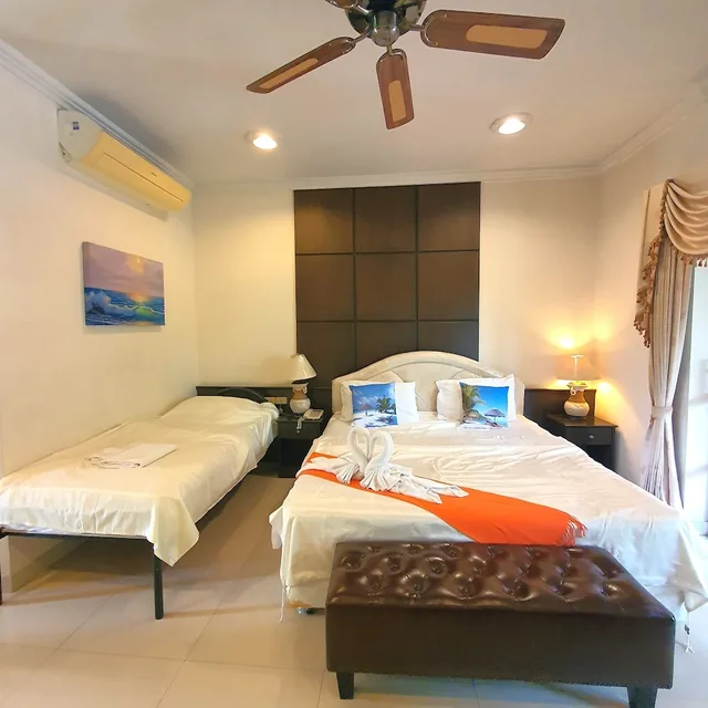 غرفة عائلية بسرير كينج وسرير فردي، Serene Sands Health Resort 1/4
