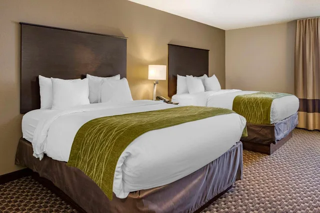 غرفة بسريرين كوين بحوض استحمام لذوي الإعاقة، Comfort Inn Wings Stadium 1/6