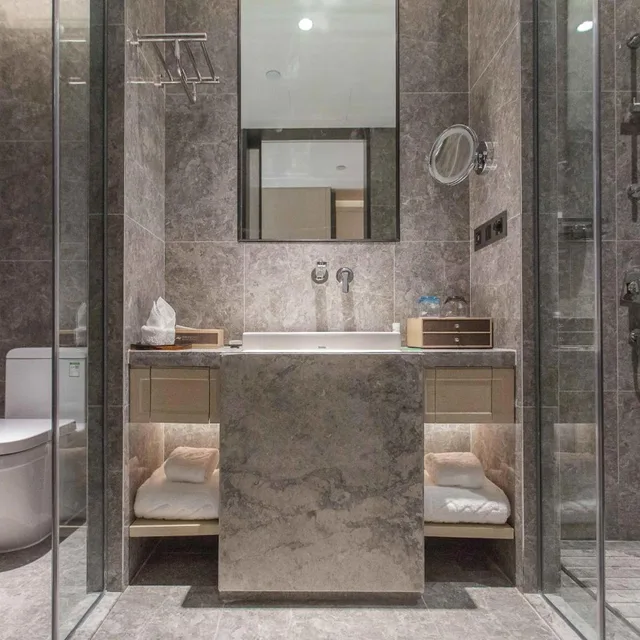 غرفة ديلوكس بسريرين منفصلين بإطلالة على المدينة للمدخنين، Grand Metropark Hotel Liyuan Chongqing 6/6