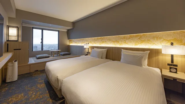 Space, Deluxe, Single, Twin Beds, Tatami، The Blossom Kumamoto 2/3