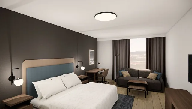 استوديو بسرير كينج مع أريكة، Homewood Suites by Hilton Surrey 1/8