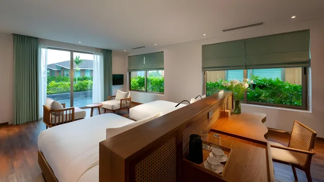 2 Bedrooms, Vip, Villa, Living Area، Bellerive Hoi An Resort & Spa 2/3